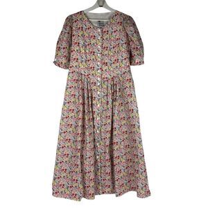 Rose Dirndl Aus Bayern Floral Midi Dress